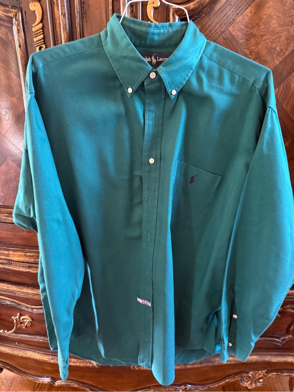 Ralph Lauren Green Button-Down Oxford Shirt